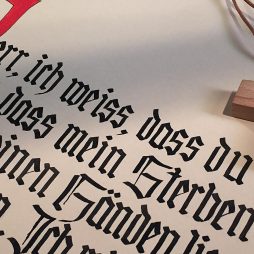 Begleitung auf dem letzten Weg Seite aus Totenbuch