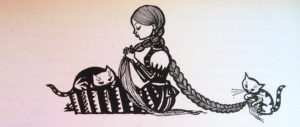 Illustration aus Märchenbuch "Der Falke unter dem Hut"