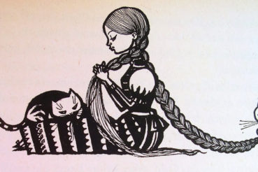 Illustration aus Märchenbuch "Der Falke unter dem Hut"